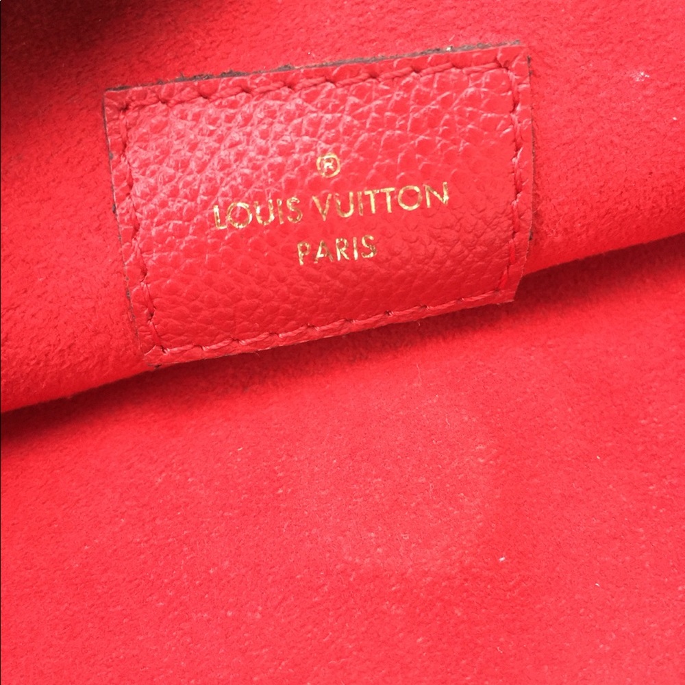 Auth LOUIS VUITTON TWICE Monogram Empreinte Cerise - Picture 5 of 8